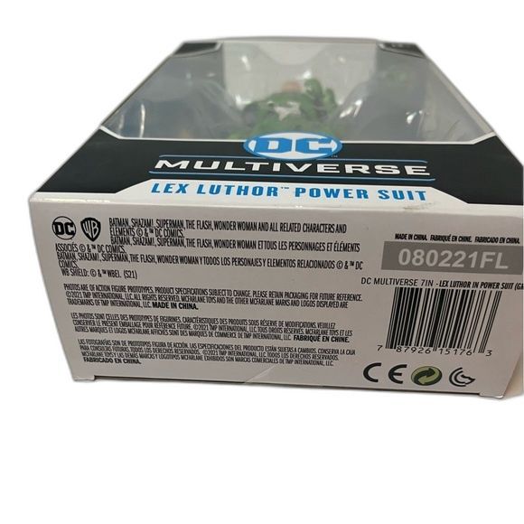 McFarlane DC Multiverse Villian Lex Luthor Green Power Suit 7" Action Figure NEW - Picture 5 of 9